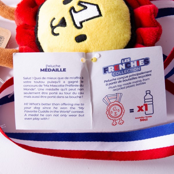 JOUET pour chien Peluche LA MEDAILLE MARTIN SELLIER