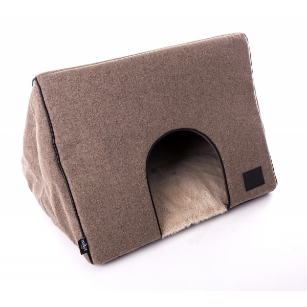 MAISON CACHETTE pour chien et chat Collection Faubourg couleur chataigne MARTIN SELLIER