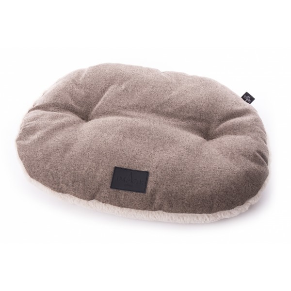 COUSSIN pour chien et chat ovale Collection Faubourg couleur chataigne MARTIN SELLIER