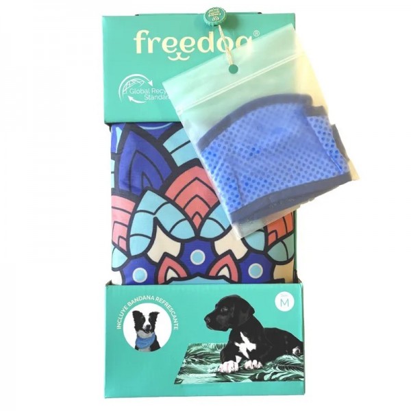 TAPIS pour chien et chat RAFRAICHISSANT MANDALA AZUL FREEDOG