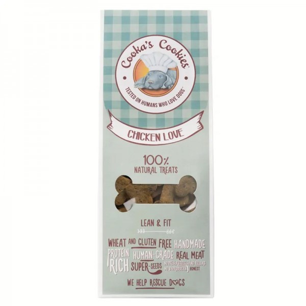 Friandises pour chien POULET forme coeur COOKA'S COOKIES