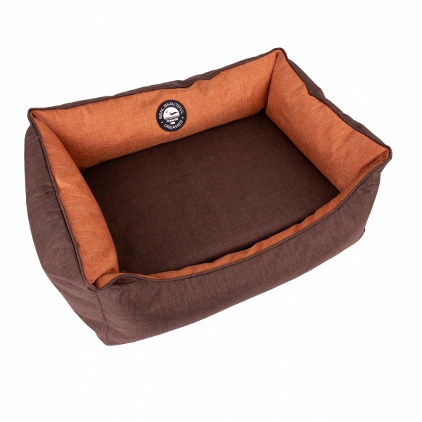 CORBEILLE pour chien ou chat marron-orange Collection REAL DREAMER MARTIN SELLIER