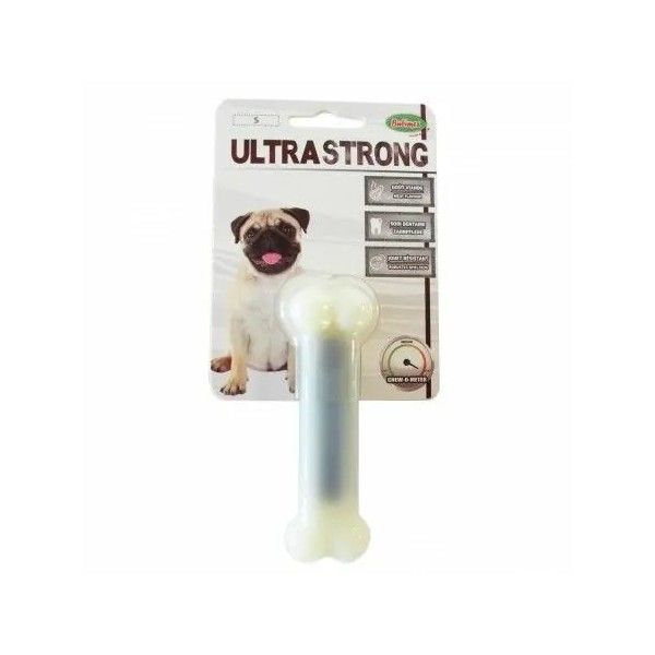 JOUET-FRIANDISE pour chien Os goût viande en nylon taille ULTRASTRONG BUBIMEX