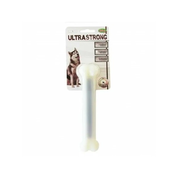 JOUET-FRIANDISE pour chien Os goût viande en nylon taille ULTRASTRONG BUBIMEX