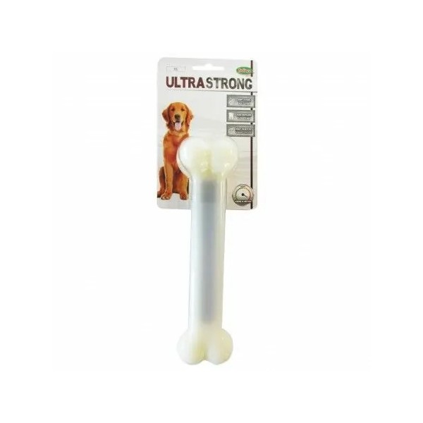 JOUET-FRIANDISE pour chien Os goût viande en nylon taille ULTRASTRONG BUBIMEX