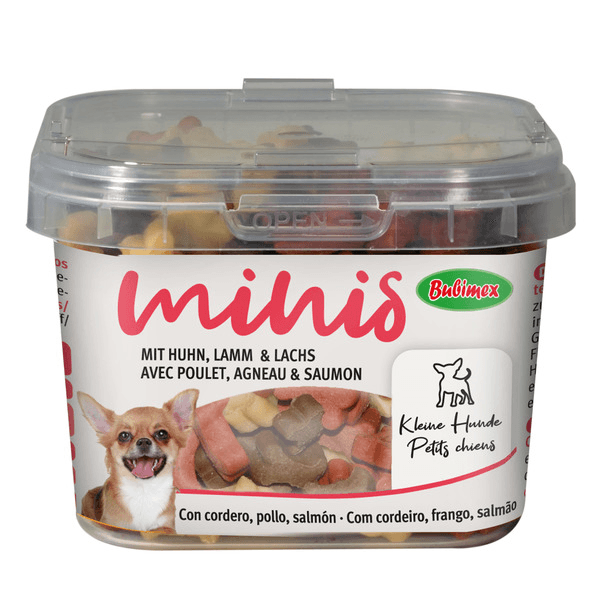 Friandises pour chiens Boite spéciale petits chiens MINIS SANS SUCRE BUBIMEX