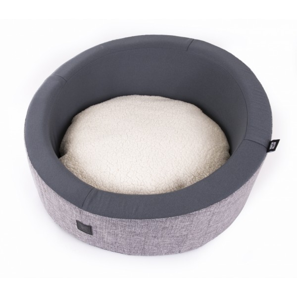 Corbeille ronde pour chien et chat couleur gris collection GUEST HOUSE MARTIN SELLIER