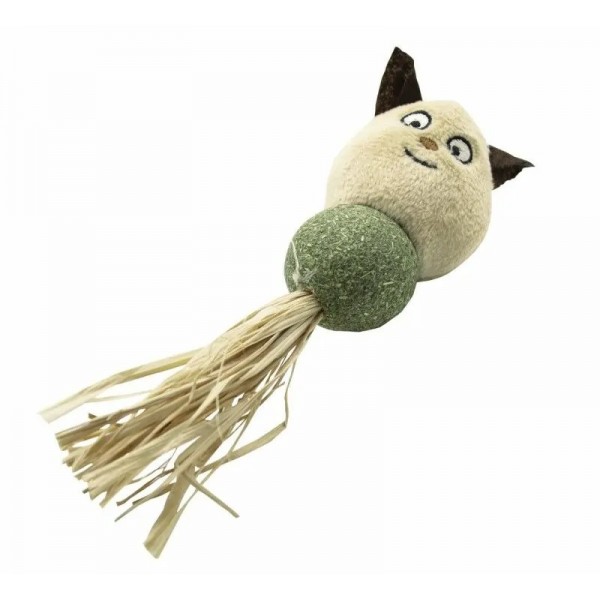 JOUET pour chat Peluche avec boule d'herbe à chat BUBIMEX