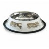 GAMELLE pour chien et chat en inox MOTIF ZEBRE CAMON