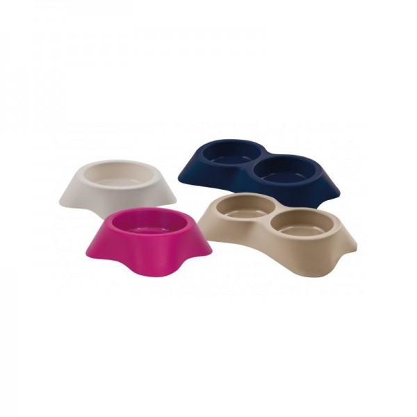 GAMELLE ROBUSTE pour chien et chat en plastique et polypropylène bleu CAMON