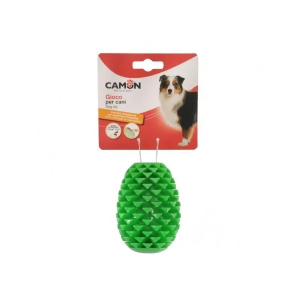 JOUET ET DISTRIBUTEUR FRIANDISES pour chien forme pomme de pin CAMON