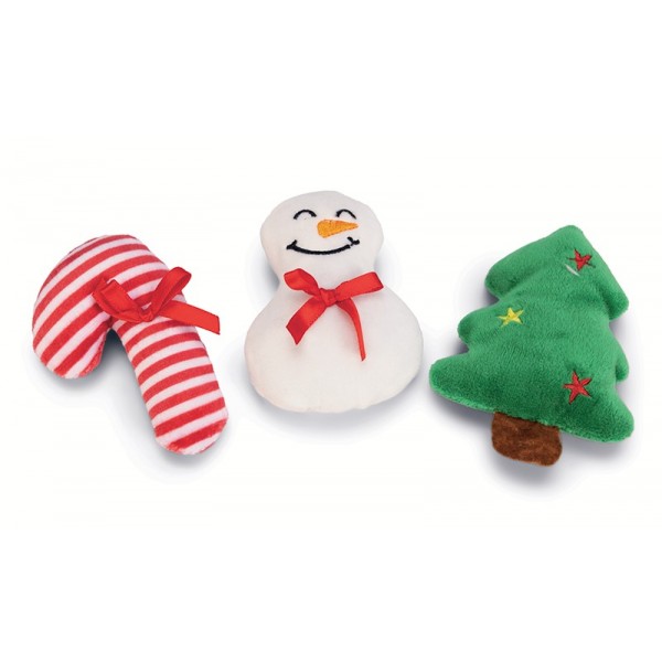 BOTTE DE NOEL pour chat 3 Peluches NOËL BEEZTEES