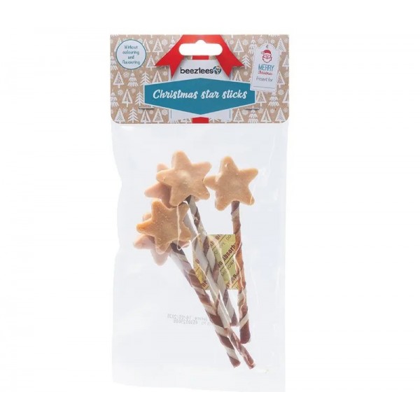 BISCUITS pour chiens Sticks ETOILE DE NOEL BEEZTEES