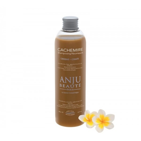 SHAMPOOING CONDITIONNEUR pour chien CACHEMIRE nourrissant ANJU BEAUTE